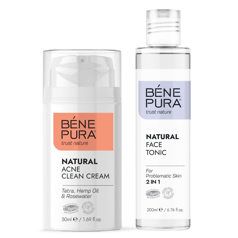 Pretpūtītes sejas krēms un Sejas toniks problemātiskai ādai - GMC