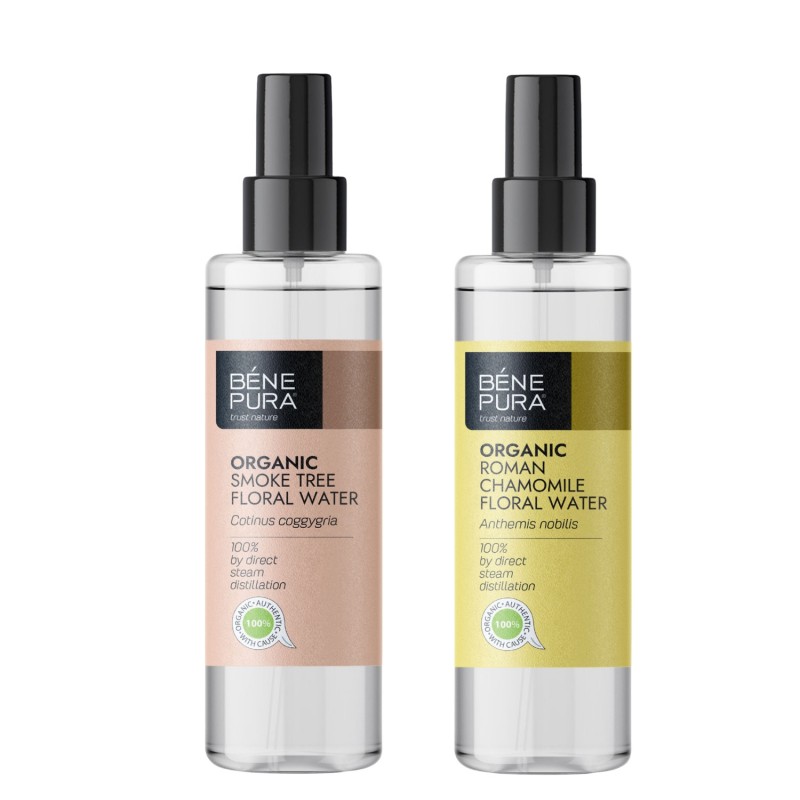 Bio Dūmu koka Ziedūdens un Bio Romiešu Kumelīšu Ziedūdens - GMC