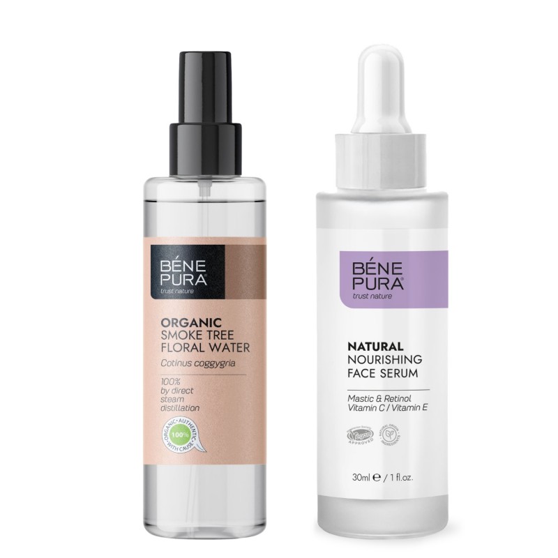 Bio Dūmu koka Ziedūdens un Retinola sejas serums - GMC