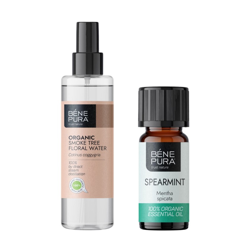 Bio Dūmu koka Ziedūdens un Bio Krūzmētra Ēteriskā eļļa - Preču salīdzināšana