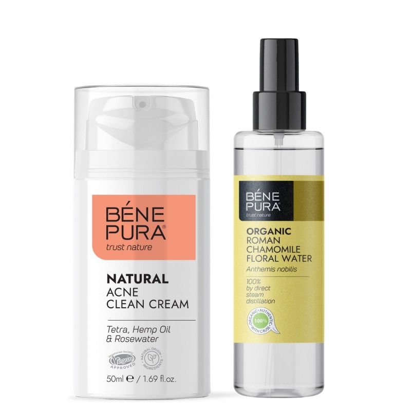 Pretpūtītes sejas krēms un Bio Romiešu Kumelīšu Ziedūdens - GMC