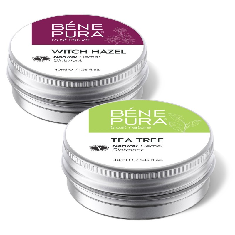 Hemoroīdu Ziede ar Raganu Lazda un Pretniezes Ziede ar Tējas Koka - GMC