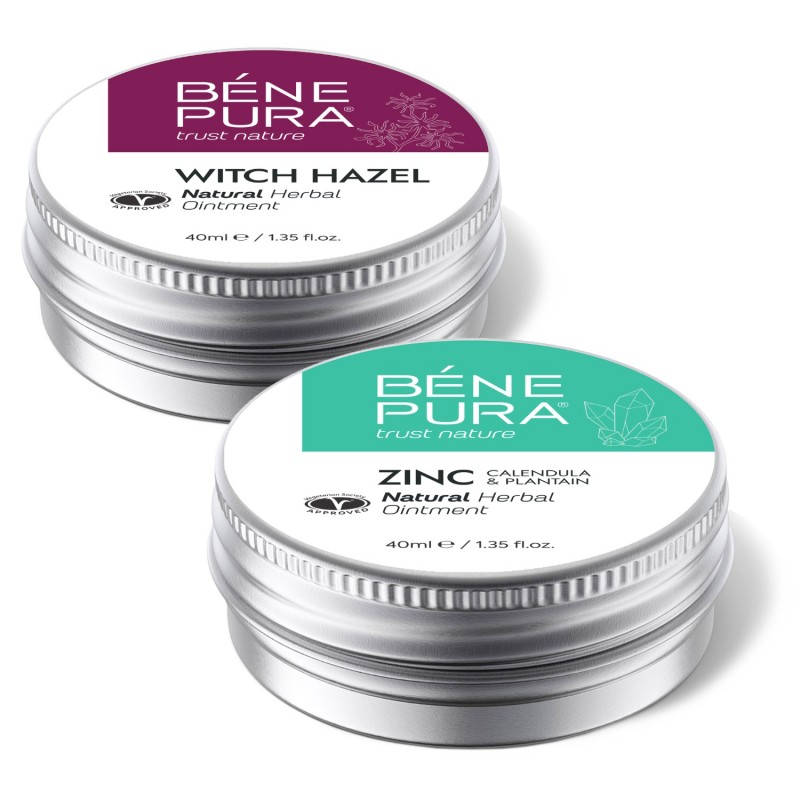 Hemoroīdu Ziede ar Raganu Lazda un Pretniezes Ziede ar Cinka Oksīds - GMC