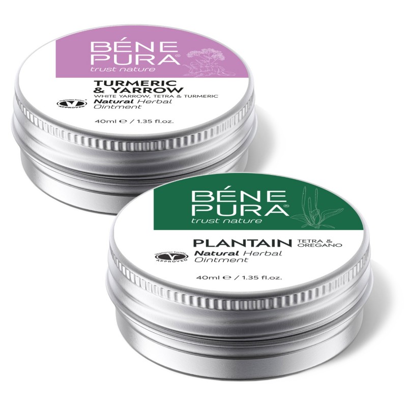 Hemoroīdu Ziede ar Balto Pelašķu, Tetra un Kurkumu un Pretniezes Ziede ar Ceļmallapu - GMC