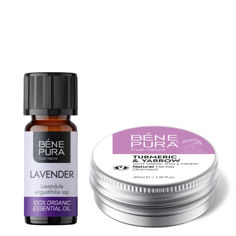 Hemoroīdu Ziede ar Balto Pelašķu, Tetra un Kurkumu un Bio Lavandas Ēteriskā eļļa - GMC