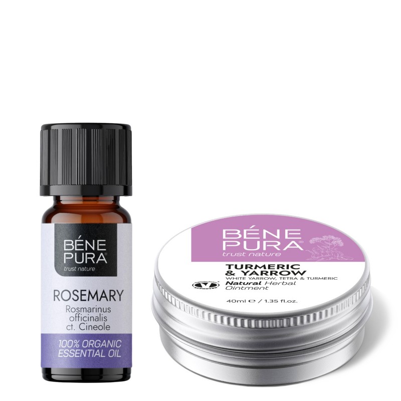 Hemoroīdu Ziede ar Balto Pelašķu, Tetra un Kurkumu un Bio Rozmarīns Cineole Ēteriskā eļļa - Preču salīdzināšana