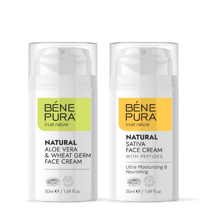 Aloe Vera sejas krēms un Mitrinošs sejas krēms - 