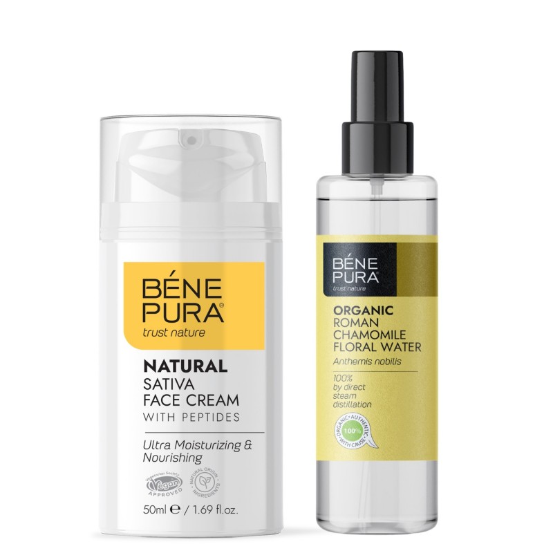 Bio Romiešu Kumelīšu Ziedūdens un Mitrinošs sejas krēms - GMC