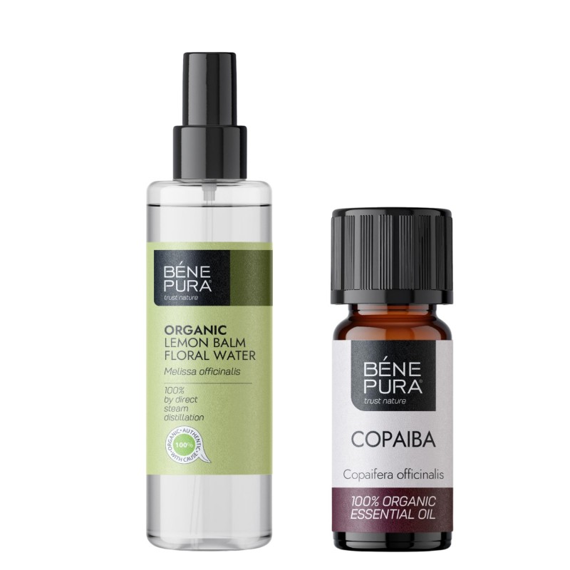 Bio Melisas Ziedūdens un Bio Copaiba Ēteriskā eļļa - GMC