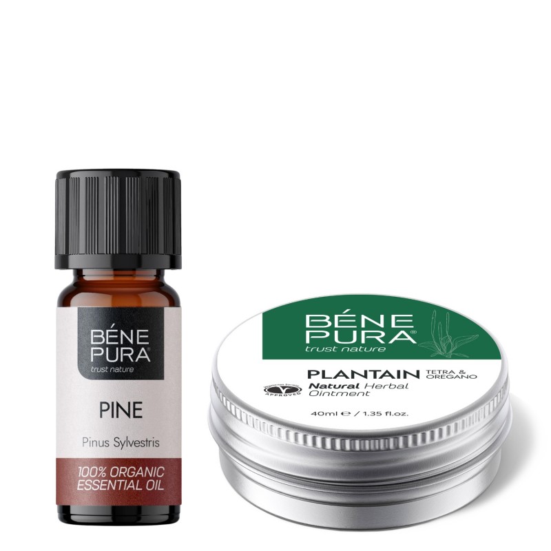 Pretniezes Ziede ar Ceļmallapu un Bio Baltā Priede Ēteriskā eļļa - GMC