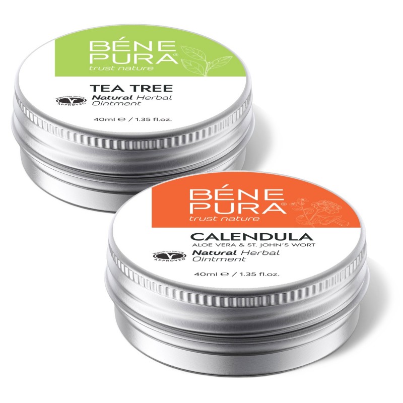 Pretniezes Ziede ar Tējas Koka un Apdegumu un brūču ziede ar Kliņģerīti, Alveju un Asinszāli - GMC