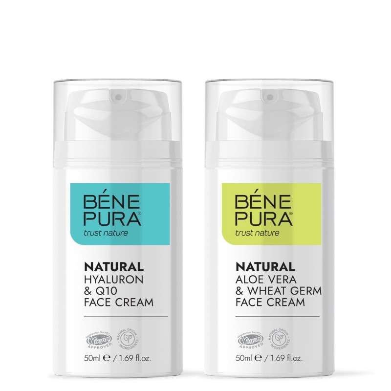 Hyaluron & Q10 sejas krēms un Aloe Vera sejas krēms - GMC