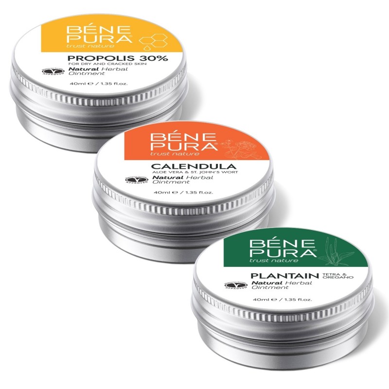 Komplekts "Ziedes brūcēm, apdegumiem un niezi 2" - 