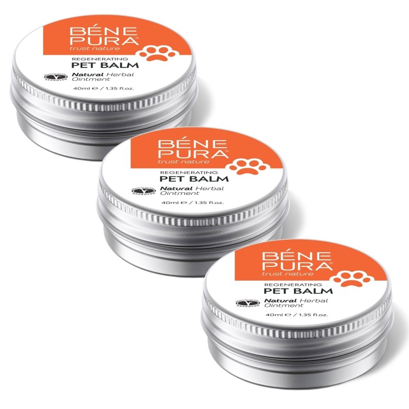 3x Atjaunojošs Balzams Mājdzīvniekiem ar Kliņģerītēm - 40ml - Ziedes suņiem