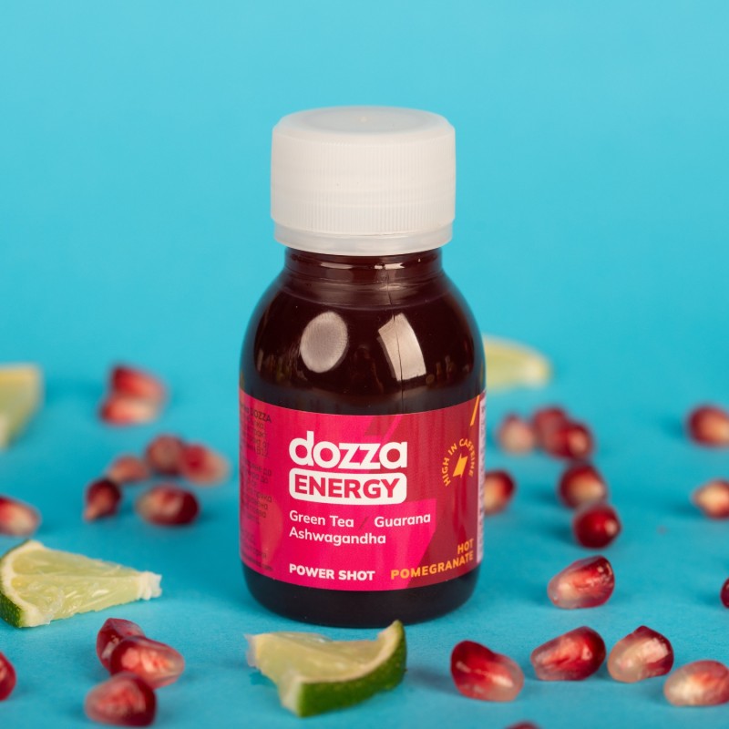 6x Pack DOZZA Energy Hot Pomegranate Energy shot - 60ml - Benepura.lv 6x Pack DOZZA Energy Hot Pomegranate Energy shot - 60ml