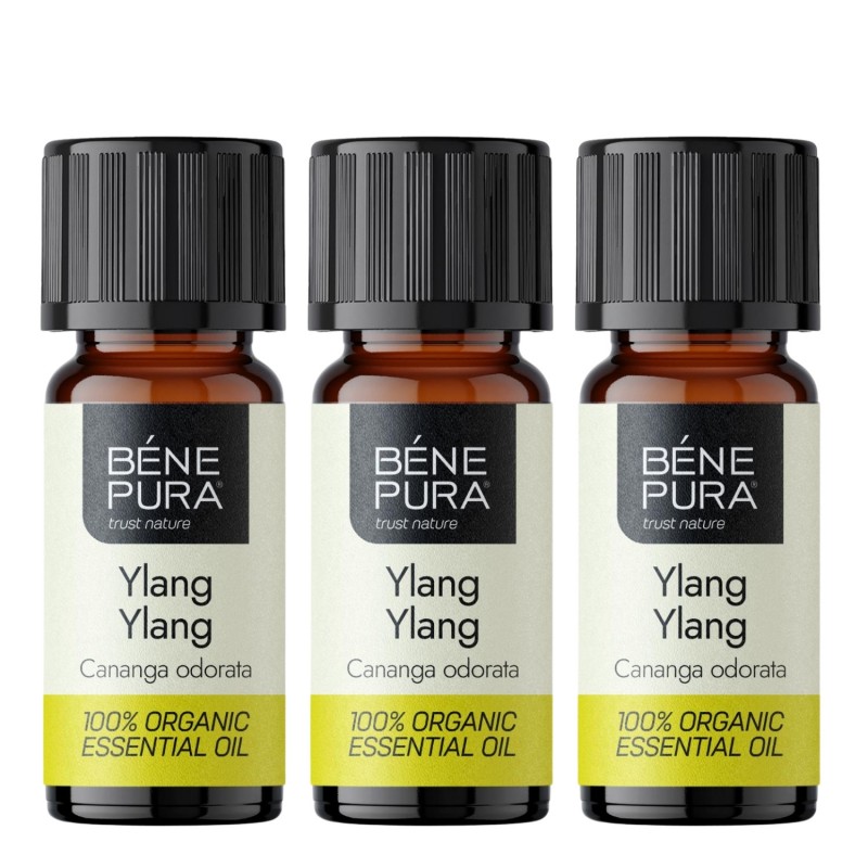 3x Bio Ilang-ilang Ēteriskā eļļa - 5ml - 20%