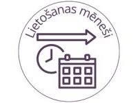 Mēneši lietošanas ar vienu skārda