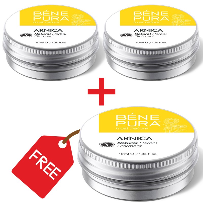 3x Zilumu un muskuļu ziede ar Arniku - 40ml - Komplekti