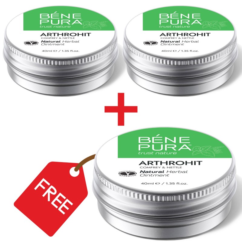 3x Locītavu ziede ar Comfrey un Nātru - 40ml - Komplekti