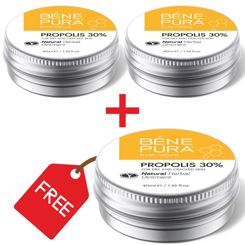 3x Pretniezes Ziede ar 30% Propolis - 40ml - Komplekti