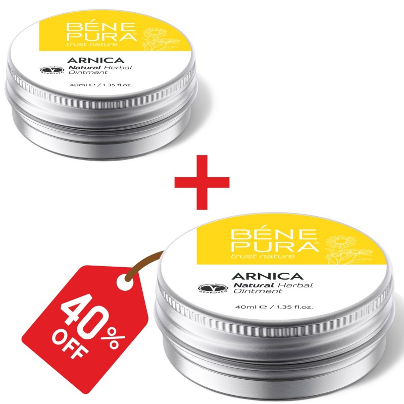 2x Zilumu un muskuļu ziede ar Arniku - 40ml - Komplekti