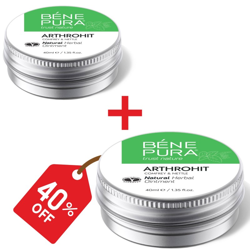 2x Locītavu ziede ar Comfrey un Nātru - 40ml - Komplekti