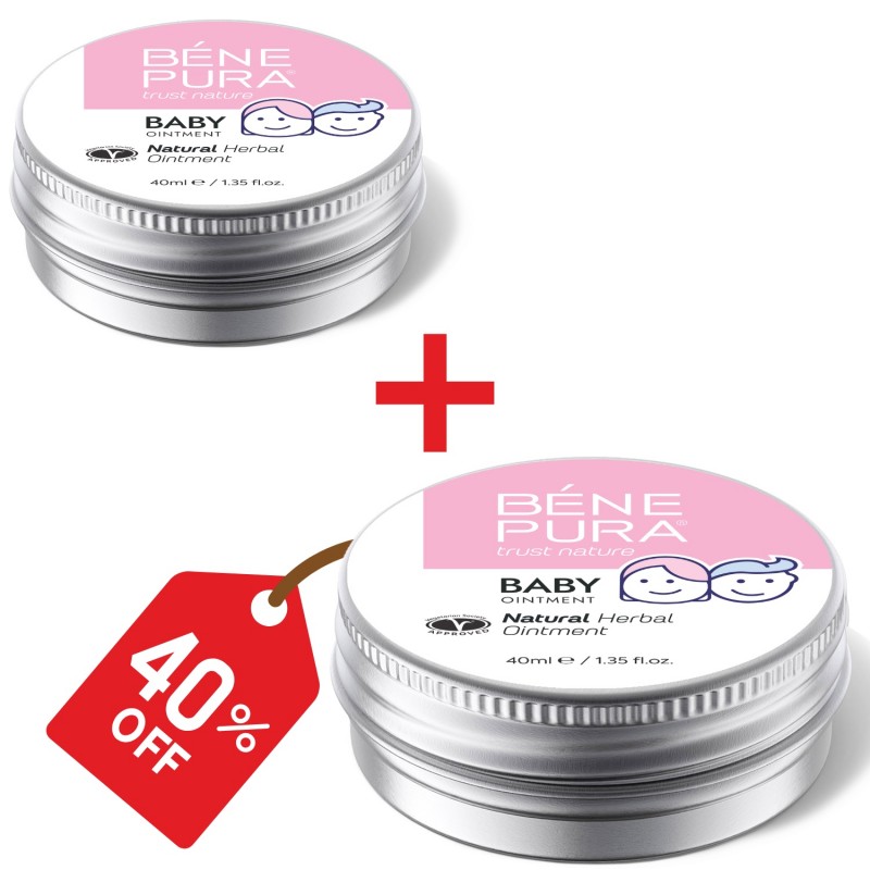 2x Autiņbiksīšu Ziede ar Kliņģerīti un Kumelītēm - 40ml - Ziedes niezi