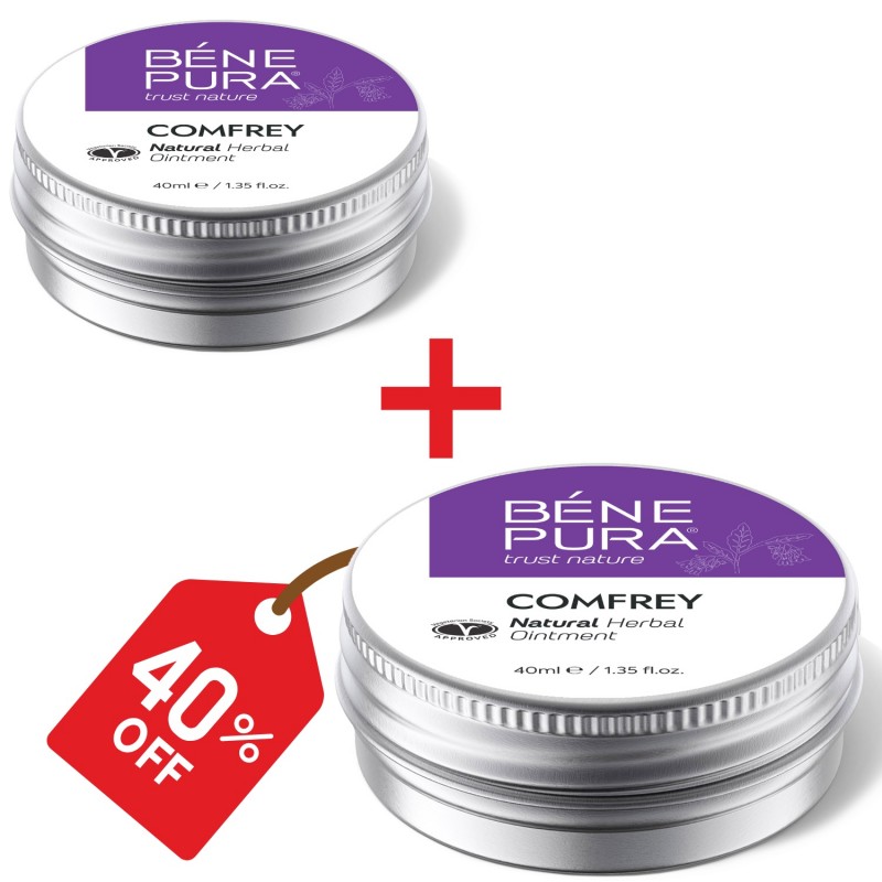 2x Locītavu ziede ar Comfrey - 40ml - Komplekti