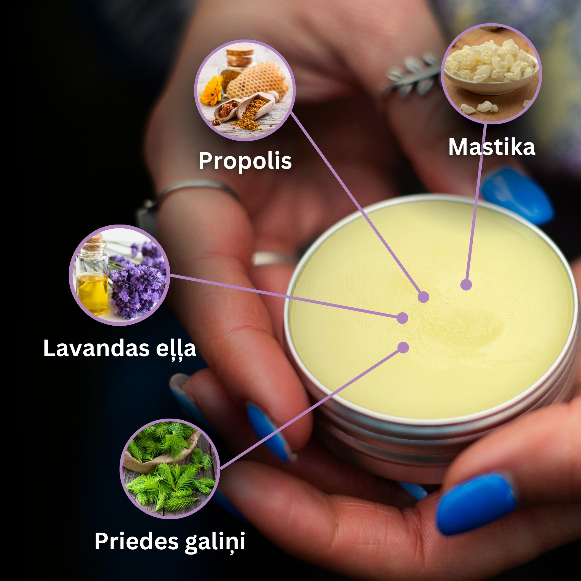 Komplekts "Ziedes brūcēm, apdegumiem un niezi 2"