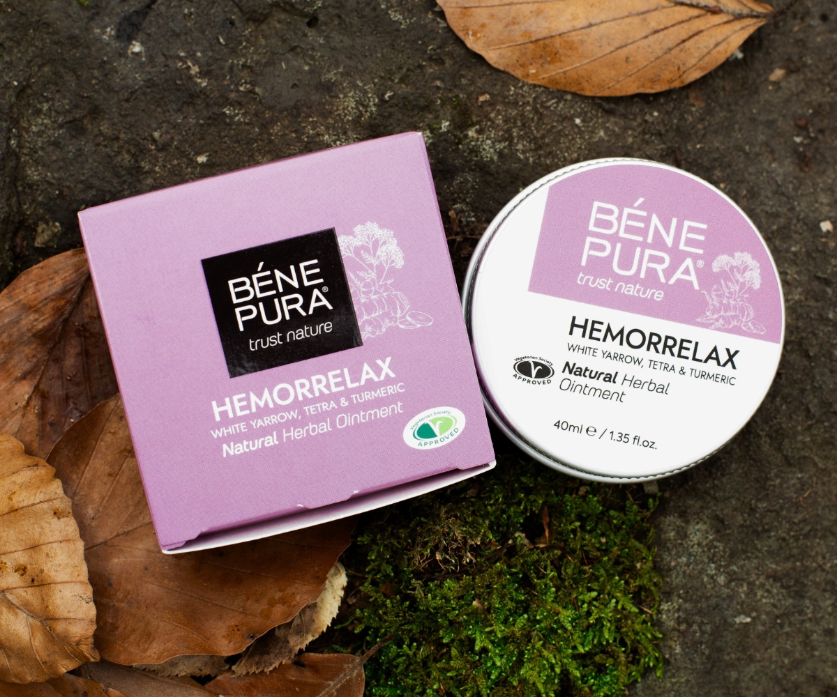 Hemoroīdu Ziede ar Balto Pelašķu, Tetra un Kurkumu - 40ml